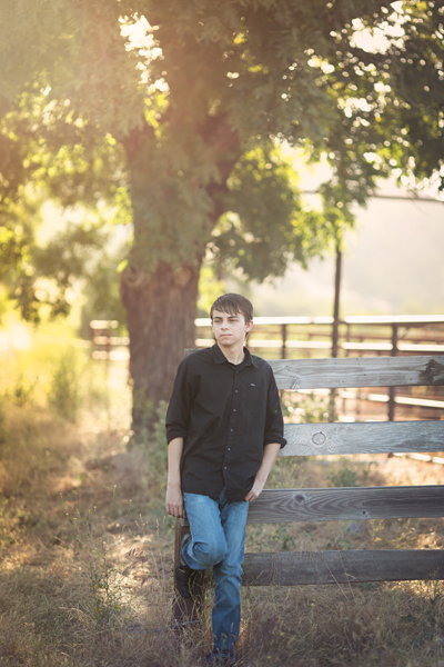 country senior session in bay area